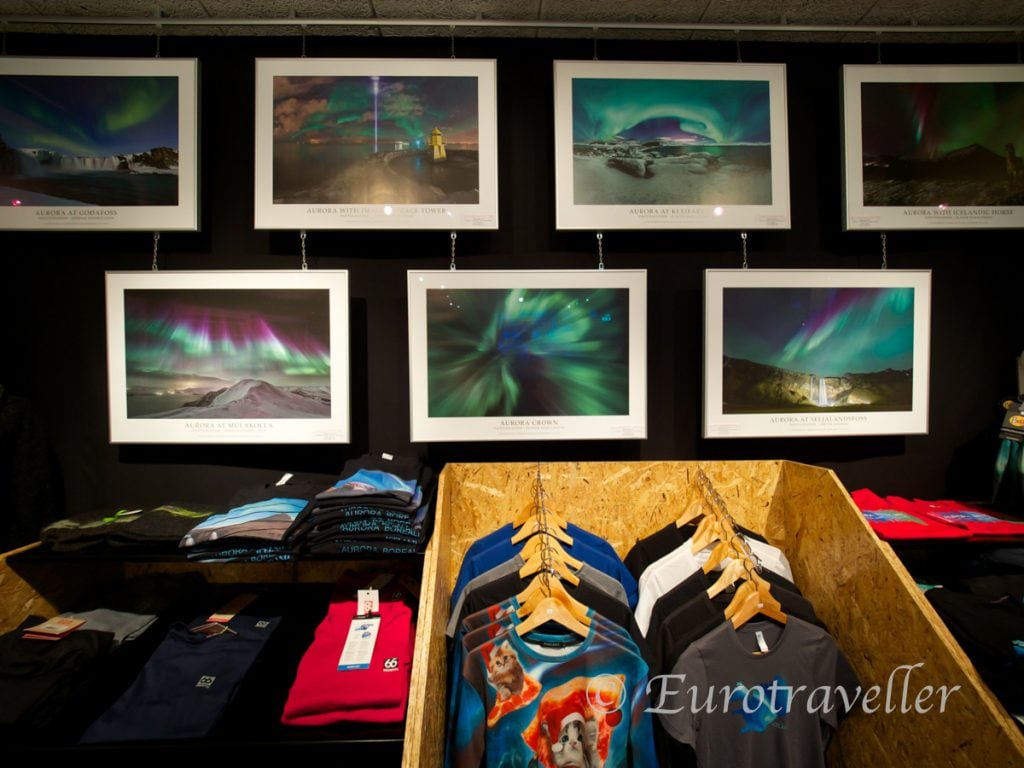 レイキャビクでオーロラ