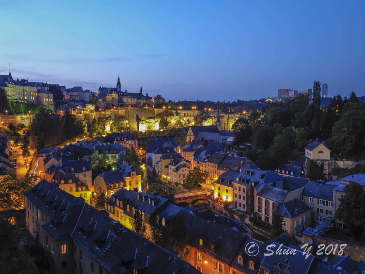 ルクセンブルグの夜景